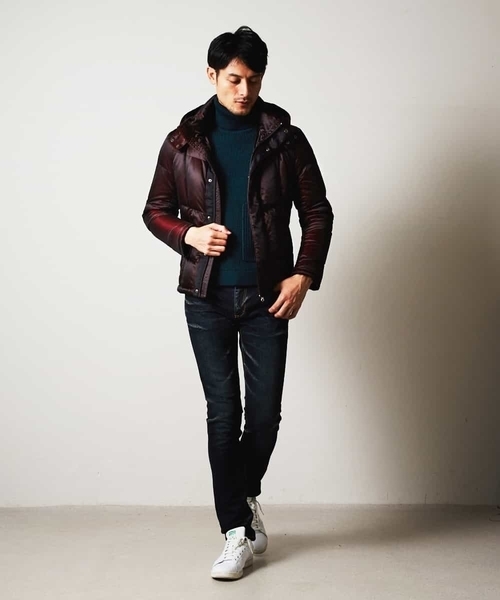 MICHEL KLEIN HOMME (ミッシェルクランオム)の「ダウンブルゾン(シャーロット)(ダウンジャケット/コート・メンズ・ネイビー/ボルドー・46/48/51)」の12枚目の写真