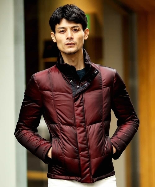 MICHEL KLEIN HOMME (ミッシェルクランオム)の「ダウンブルゾン(シャーロット)(ダウンジャケット/コート・メンズ・ネイビー/ボルドー・46/48/51)」の13枚目の写真