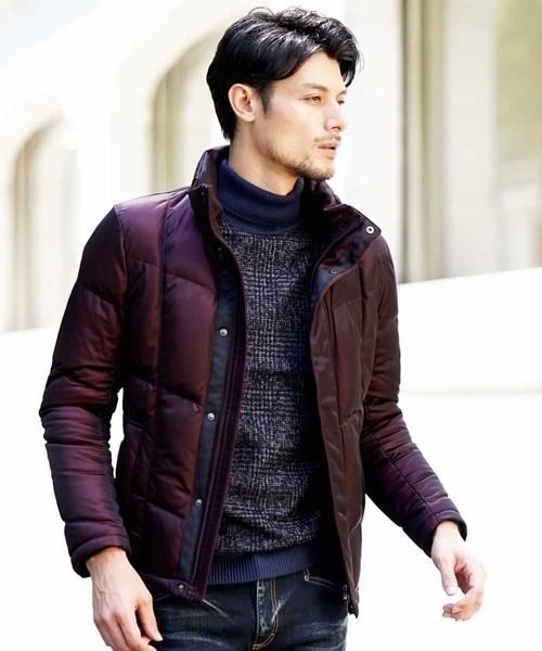 MICHEL KLEIN HOMME (ミッシェルクランオム)の「ダウンブルゾン(シャーロット)(ダウンジャケット/コート・メンズ・ネイビー/ボルドー・46/48/51)」の14枚目の写真