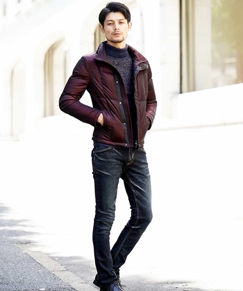 MICHEL KLEIN HOMME (ミッシェルクランオム)の「ダウンブルゾン(シャーロット)(ダウンジャケット/コート・メンズ・ネイビー/ボルドー・46/48/51)」の9枚目の写真