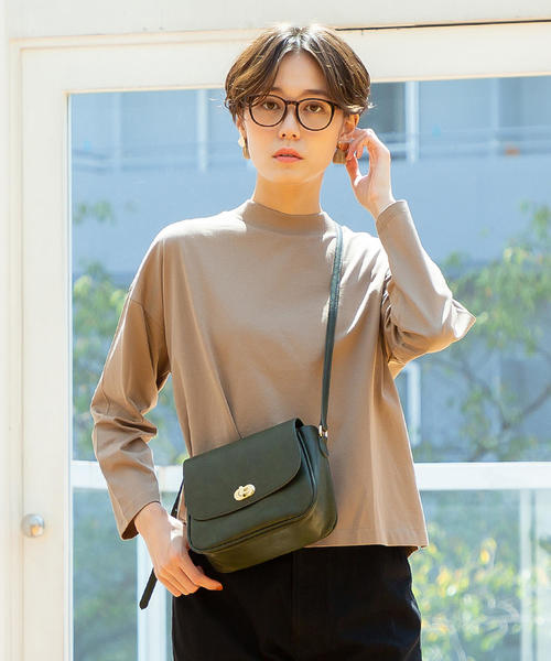 coen(コーエン)の「ミニハイネックワイドプルオーバーカットソー(Tシャツ/カットソー・レディース・オフホワイト/ベージュ/ブラウン・FREE)」の11枚目の写真