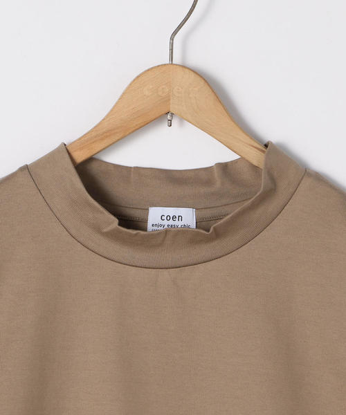 coen(コーエン)の「ミニハイネックワイドプルオーバーカットソー(Tシャツ/カットソー・レディース・オフホワイト/ベージュ/ブラウン・FREE)」の20枚目の写真