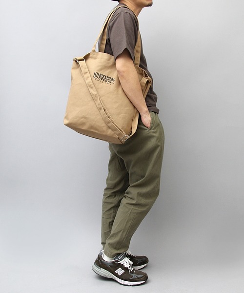 UNIVERSAL OVERALL(ユニバーサルオーバーオール)の「UNIVERSAL OVERALL / ユニバーサルオーバーオール / 2WAY キャンバス ショルダー トートバッグ(トートバッグ・メンズ・ホワイト/ブラック/ベージュ/グレー/ブルー・FREE)」の18枚目の写真