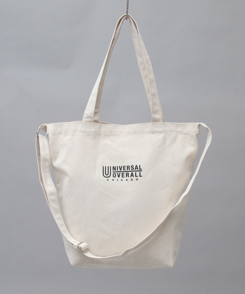 UNIVERSAL OVERALL(ユニバーサルオーバーオール)の「UNIVERSAL OVERALL / ユニバーサルオーバーオール / 2WAY キャンバス ショルダー トートバッグ(トートバッグ・メンズ・ホワイト/ブラック/ベージュ/グレー/ブルー・FREE)」の13枚目の写真