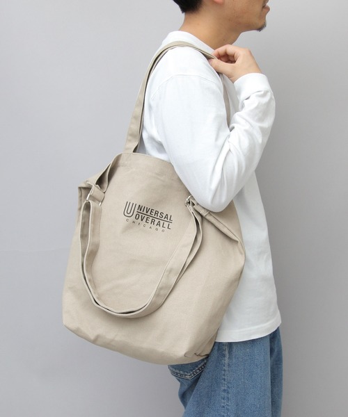 UNIVERSAL OVERALL(ユニバーサルオーバーオール)の「UNIVERSAL OVERALL / ユニバーサルオーバーオール / 2WAY キャンバス ショルダー トートバッグ(トートバッグ・メンズ・ホワイト/ブラック/ベージュ/グレー/ブルー・FREE)」の16枚目の写真