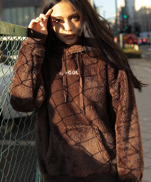 KANGOL(カンゴール)の「roshell×KANGOL カンゴール ブランド別注 コラボ ボアパーカー(パーカー・メンズ・ブラック/ベージュ/ブラウン/オフホワイト/モカ/グレイッシュベージュ/ブラウン系その他/ベージュ系その他2/ホワイト系その他/ベージュ系その他/ブラック系その他/グレー系その他2/グレー系その他・SMALL/MEDIUM/LARGE/X-LARGE)」の20枚目の写真