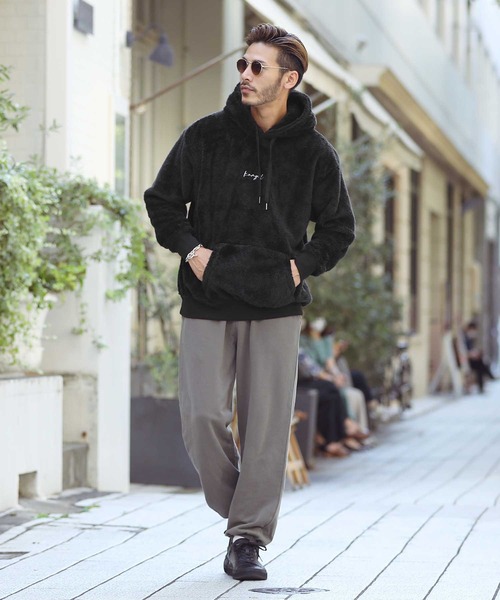 KANGOL(カンゴール)の「roshell×KANGOL カンゴール ブランド別注 コラボ ボアパーカー(パーカー・メンズ・ブラック/ベージュ/ブラウン/オフホワイト/モカ/グレイッシュベージュ/ブラウン系その他/ベージュ系その他2/ホワイト系その他/ベージュ系その他/ブラック系その他/グレー系その他2/グレー系その他・SMALL/MEDIUM/LARGE/X-LARGE)」の19枚目の写真