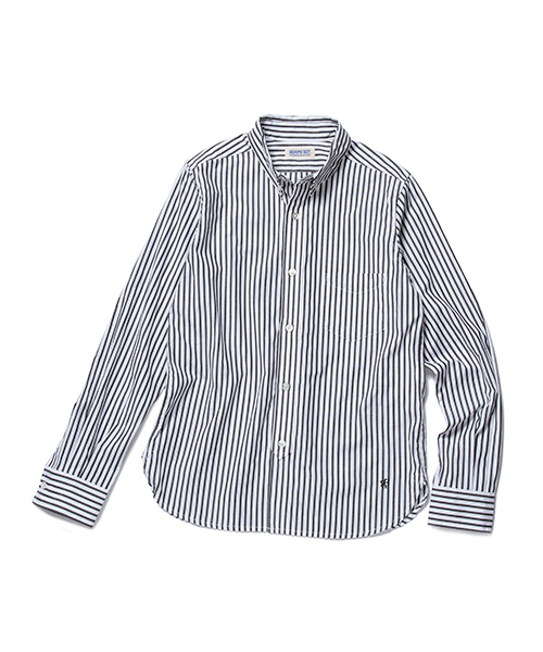 BEAMS BOY（ビームスボーイ）の「【FUDGE5月号掲載】BEAMS BOY / NEW ロンストエンブロイド ボタンダウン シャツ（シャツ/ブラウス・レディース・ブラック/ブルー・1/0）」の16枚目の写真