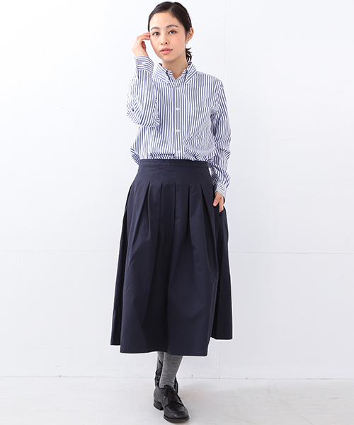 BEAMS BOY（ビームスボーイ）の「【FUDGE5月号掲載】BEAMS BOY / NEW ロンストエンブロイド ボタンダウン シャツ（シャツ/ブラウス・レディース・ブラック/ブルー・1/0）」の21枚目の写真