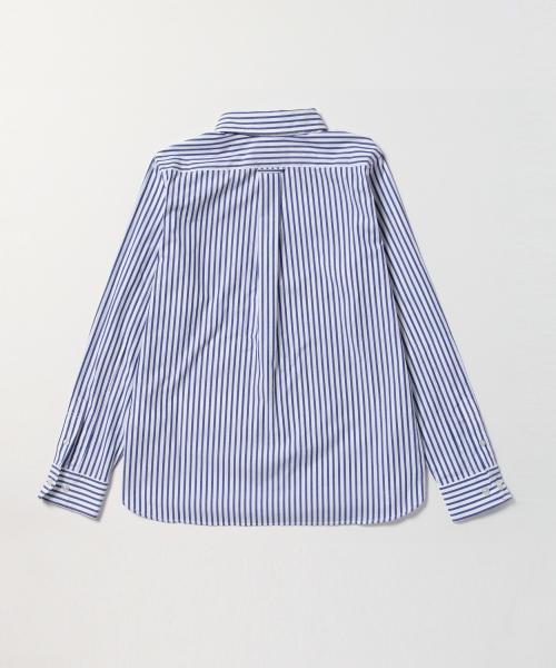 BEAMS BOY（ビームスボーイ）の「【FUDGE5月号掲載】BEAMS BOY / NEW ロンストエンブロイド ボタンダウン シャツ（シャツ/ブラウス・レディース・ブラック/ブルー・1/0）」の5枚目の写真