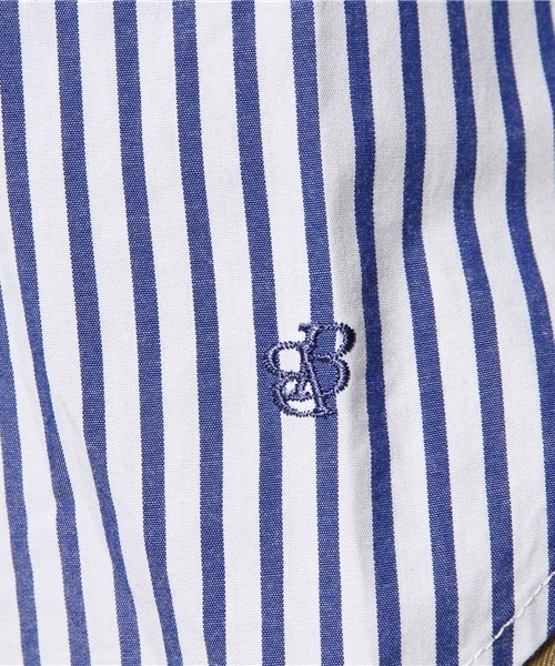 BEAMS BOY（ビームスボーイ）の「【FUDGE5月号掲載】BEAMS BOY / NEW ロンストエンブロイド ボタンダウン シャツ（シャツ/ブラウス・レディース・ブラック/ブルー・1/0）」の6枚目の写真