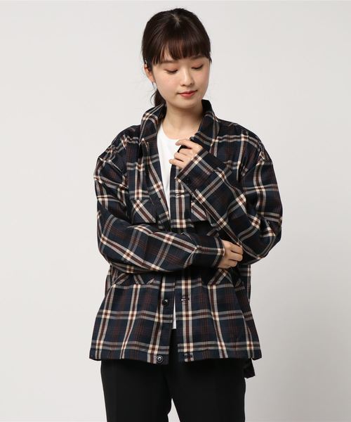 ARCHIVER(アーカイバ)の「【Ir】Wポケットチェックブルゾン(ブルゾン・レディース・ベージュ/ネイビー/ブラウン・LARGE/X-LARGE/MEDIUM)」の16枚目の写真