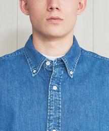 美品 H BEAUTY&YOUTH S ビッグシルエットシャツ コットン ブルー H BEAUTY&YOUTH UNITED ARROWS（エイチビューティーアンドユース