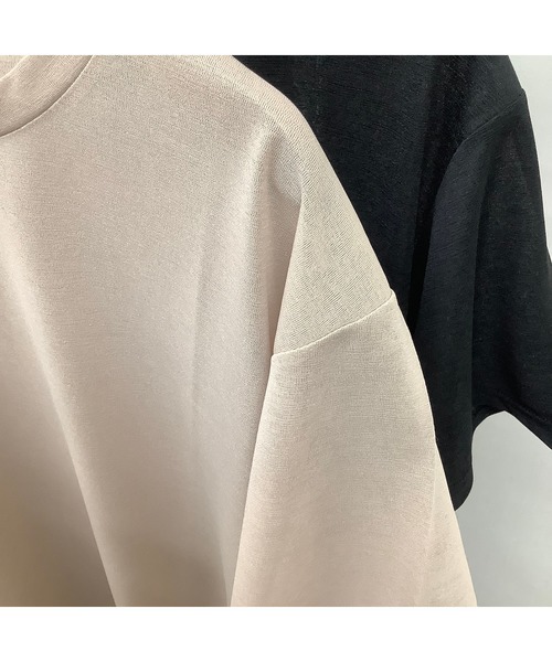 ulu（ウル）の「Seethrough tshirt（Tシャツ/カットソー・レディース・ブラック/ベージュ・FREE）」の11枚目の写真