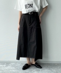 PAGEBOY | 配色ステッチスカート(スカート)