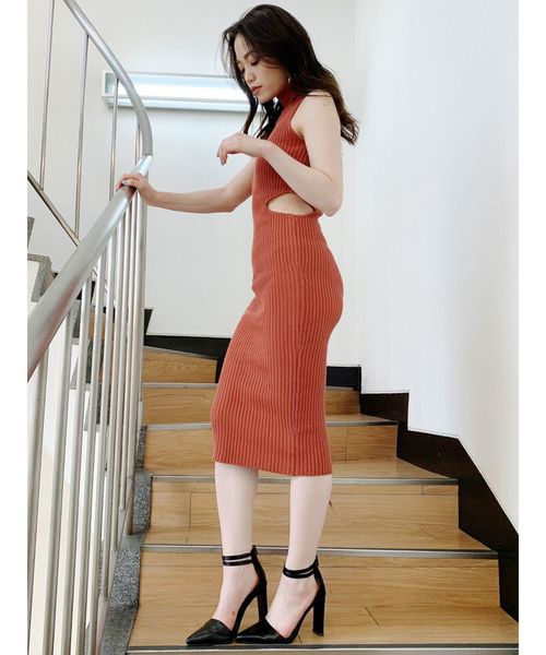 新品✨ニットロングワンピース♡デートや女子会に ゆるニットロングワンピワンピース [E1676] - レディース