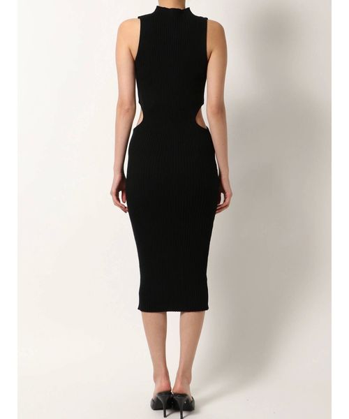 GYDA（ジェイダ）の「サイドOPENリブニットロングワンピース（ワンピース・レディース・ブラック/オレンジ/ベージュ・FREE）」の14枚目の写真