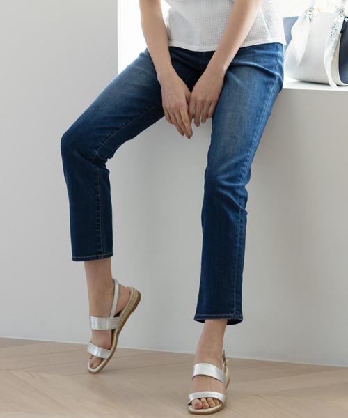 J.PRESS Ladies(J.プレス レディス)の「10オンス ストレッチ デニム パンツ(デニムパンツ・レディース・ホワイト系/ネイビー系/ブルー系・S/XS)」の3枚目の写真
