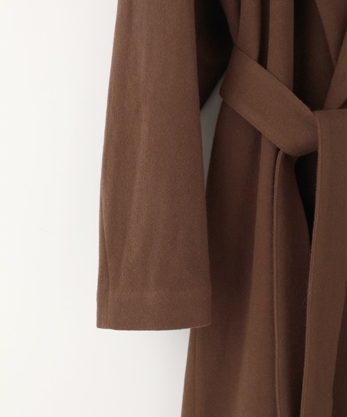 STUDIOUS（ステュディオス）の「【STUDIOUS】ベルテッドラップコート（トレンチコート・メンズ・ベージュ/ブラック・1/2/3）」の8枚目の写真