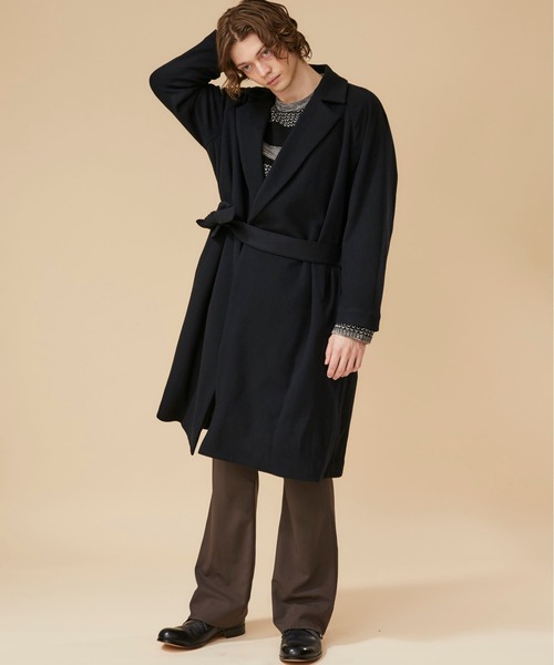 STUDIOUS（ステュディオス）の「【STUDIOUS】ベルテッドラップコート（トレンチコート・メンズ・ベージュ/ブラック・1/2/3）」の15枚目の写真