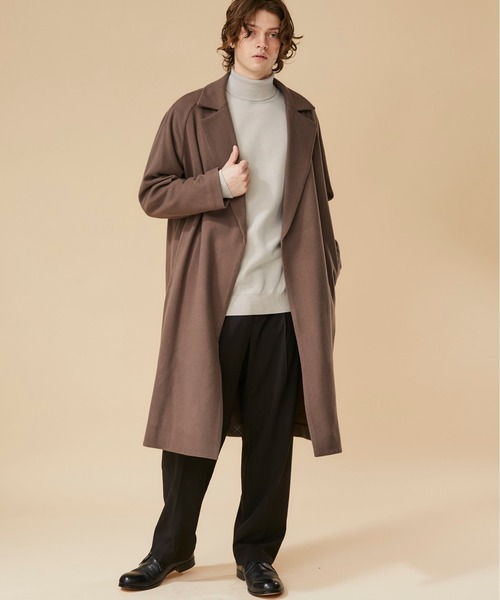 STUDIOUS（ステュディオス）の「【STUDIOUS】ベルテッドラップコート（トレンチコート・メンズ・ベージュ/ブラック・1/2/3）」の17枚目の写真