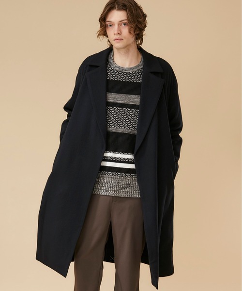 STUDIOUS（ステュディオス）の「【STUDIOUS】ベルテッドラップコート（トレンチコート・メンズ・ベージュ/ブラック・1/2/3）」の13枚目の写真