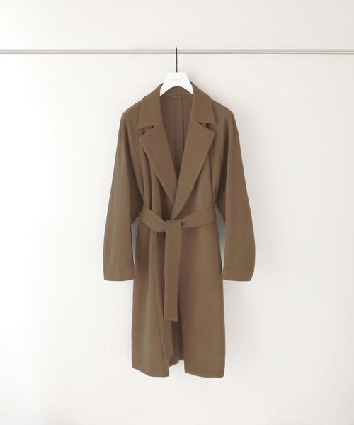 STUDIOUS（ステュディオス）の「【STUDIOUS】ベルテッドラップコート（トレンチコート・メンズ・ベージュ/ブラック・1/2/3）」の20枚目の写真