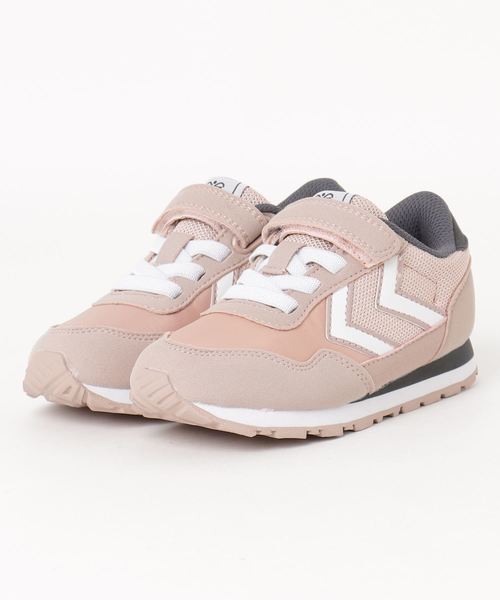 hummel(ヒュンメル)の「hummel/ヒュンメル REFLEX JR/リフレックス ジュニア(スニーカー・キッズ・ネイビー/ピンク・24cm/18cm/19cm/17cm/21cm/20cm/23cm/22cm)」の2枚目の写真