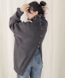 Bab | 3WAYダメージタートルニットトップス(ニット/セーター)