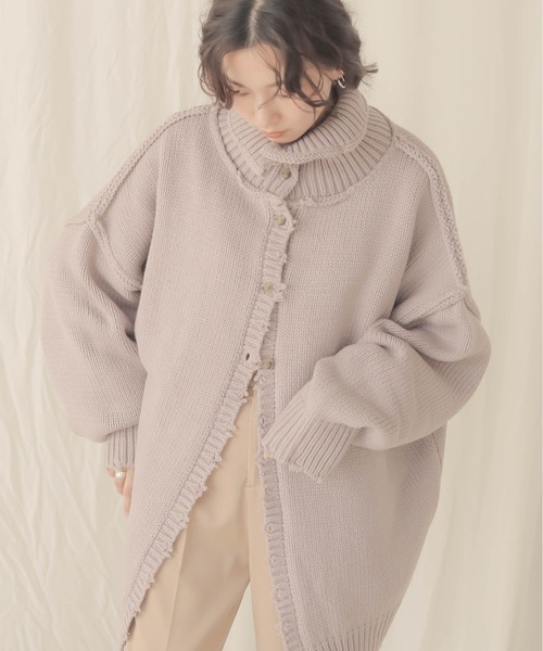 Bab（バブ）の「【WEB限定】3WAYダメージタートルニットトップス（ニット/セーター・レディース・チャコールグレー/ブラウン/ラベンダー/ナチュラル/モカ・FREE）」の13枚目の写真