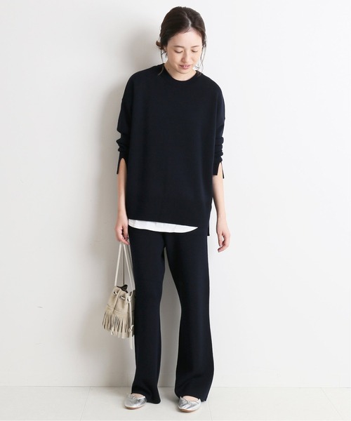 SLOBE IENAウォッシャブルウールスムースプルオーバー　ニット　イエナ SLOBE IENA（スローブイエナ）の「ウォッシャブル スムース
