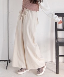 Mysa&Liina | コットンリネンリラックスワイドパンツ(その他パンツ)