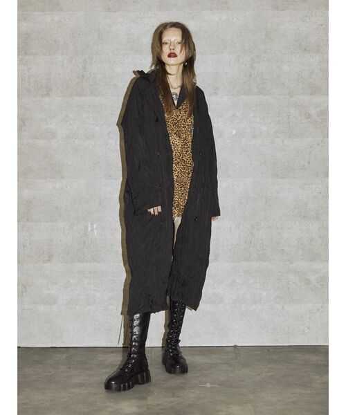 jouetie（ジュエティ）の「ワッシャーオーバートレンチ（トレンチコート・レディース・ベージュ/パープル/ピンク/ブラック・MEDIUM）」の5枚目の写真