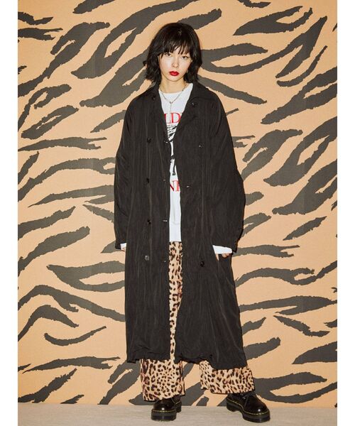 jouetie（ジュエティ）の「ワッシャーオーバートレンチ（トレンチコート・レディース・ベージュ/パープル/ピンク/ブラック・MEDIUM）」の9枚目の写真