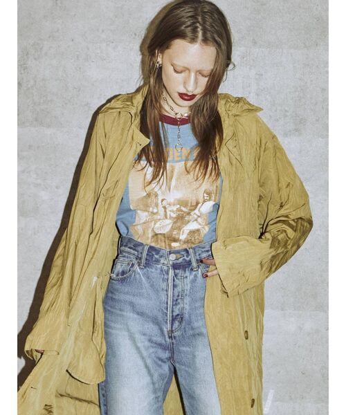 jouetie（ジュエティ）の「ワッシャーオーバートレンチ（トレンチコート・レディース・ベージュ/パープル/ピンク/ブラック・MEDIUM）」の13枚目の写真