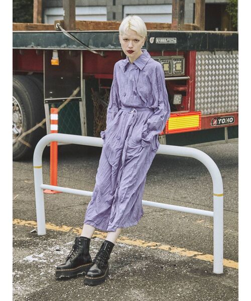 jouetie（ジュエティ）の「ワッシャーオーバートレンチ（トレンチコート・レディース・ベージュ/パープル/ピンク/ブラック・MEDIUM）」の16枚目の写真