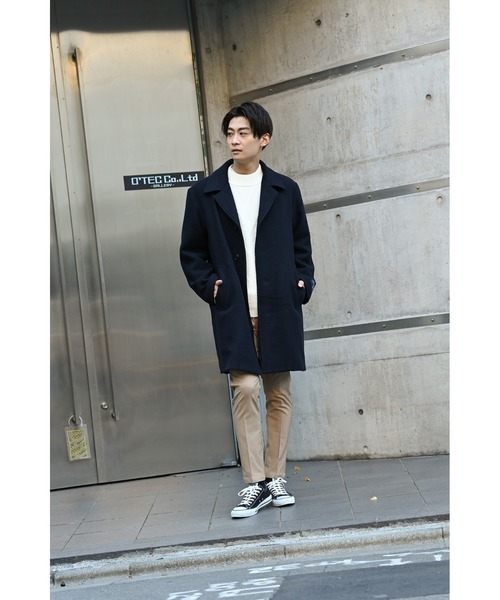 NAVY(ネイビー)の「PBTダイヤモックネックニット(ニット/セーター・メンズ・ホワイト/ブラック/ネイビー/ブラウン・M/L/XL)」の22枚目の写真