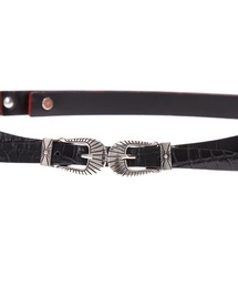【TOGA PULLA/トーガプルラ】ウェスタンチェーンベルト TOGA PULLA(トーガ プルラ)の「TOGA PULLA ダブルバックル
