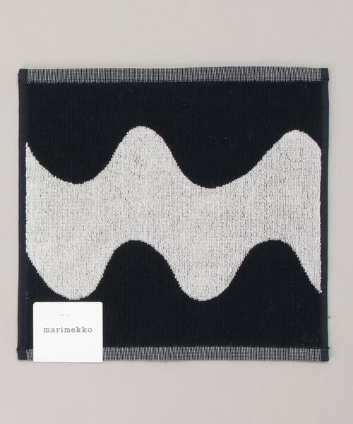 marimekko（マリメッコ）の「【kioski】LOKKI / MINI TOWEL（ハンカチ/ハンドタオル・レディース・ベージュ/ネイビー/ブラック・FREE）」の5枚目の写真