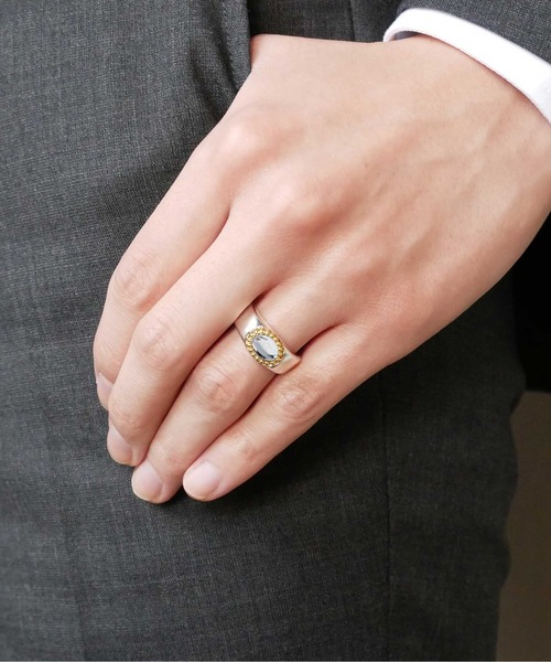 LAH（エルエーエイチ）の「SV925 K18YG ゴールドリング（リング・レディース・シルバー・#13/#17/#19/#9/#15/#11）」の10枚目の写真