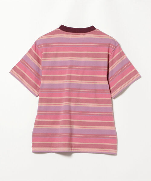 BEAMS BOY（ビームスボーイ）の「BEAMS BOY / BOY マルチボーダー クルーネック ショートスリーブ Tシャツ（Tシャツ/カットソー・レディース・ブラウン/ロイヤルブルー/ピンク・ONE SIZE）」の19枚目の写真