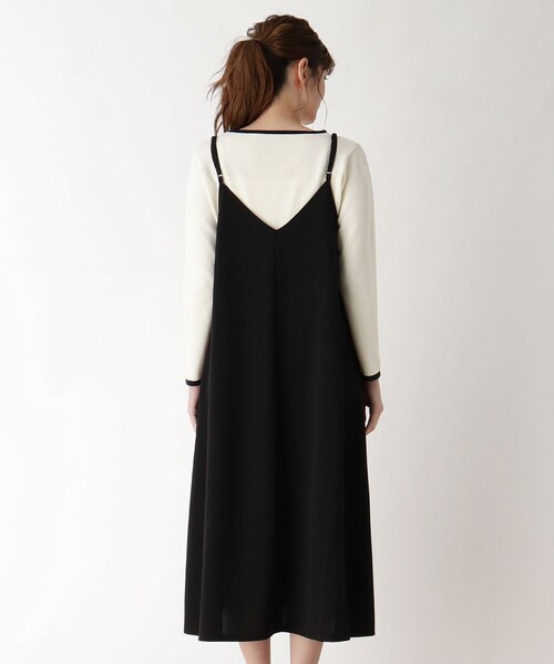 pink adobe(ピンクアドベ)の「◆カットジョーゼットキャミワンピース(ワンピース・レディース・ブラック/カーキ/ライトパープル・40/38/42)」の11枚目の写真