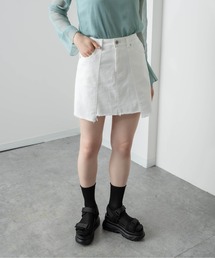 RASVOA | デニム切替ミニスカート(スカート)