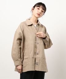 【OUTDOOR PRODUCTS】ドロストカバーオール デニムジャケット ビッグシルエット