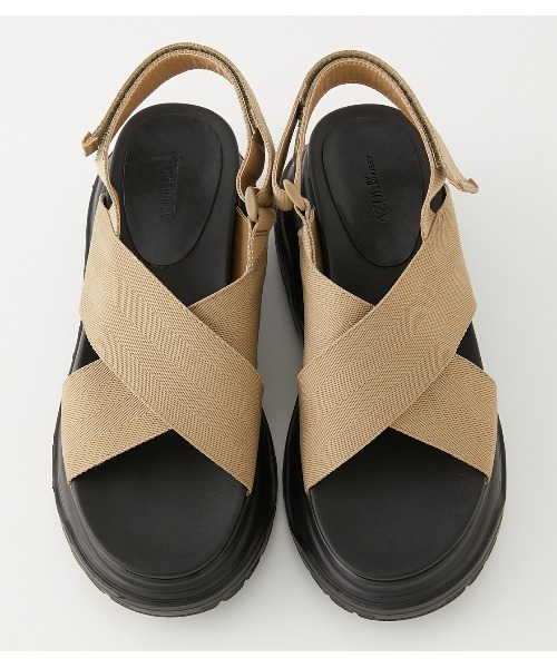 AZUL by moussy（アズールバイマウジー）の「SPORTS SANDALS/スポーツサンダル（サンダル・レディース・ベージュ/ブラック・LARGE/MEDIUM/SMALL）」の11枚目の写真