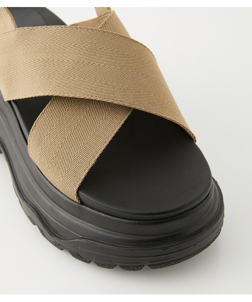 AZUL by moussy（アズールバイマウジー）の「SPORTS SANDALS/スポーツサンダル（サンダル・レディース・ベージュ/ブラック・LARGE/MEDIUM/SMALL）」の15枚目の写真