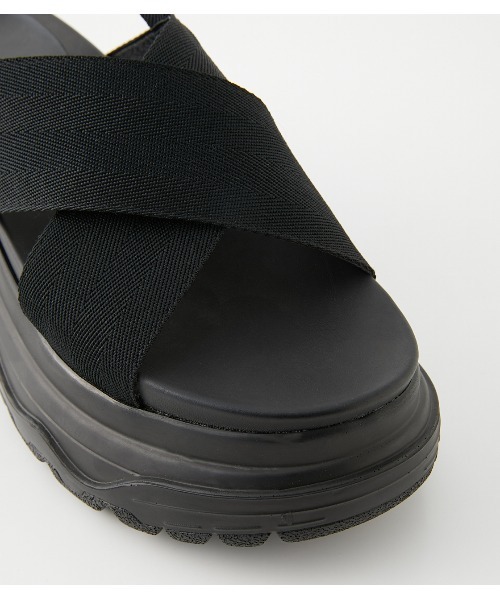 AZUL by moussy（アズールバイマウジー）の「SPORTS SANDALS/スポーツサンダル（サンダル・レディース・ベージュ/ブラック・LARGE/MEDIUM/SMALL）」の16枚目の写真