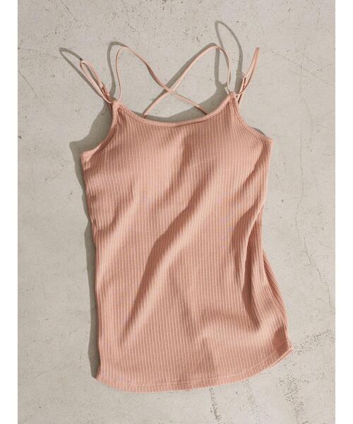 earth music&ecology（アースミュージックアンドエコロジー）の「チェーン柄リブカップ付きキャミソール ＊（タンクトップ・レディース・アイボリー/サックスブルー/ピンクベージュ/ベージュ系その他2・S/M）」の12枚目の写真