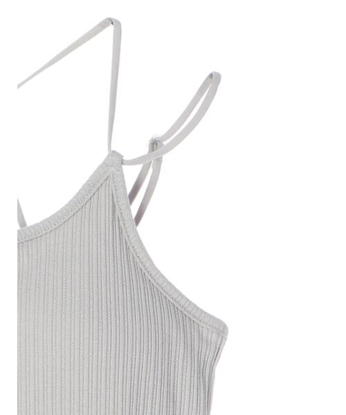 earth music&ecology（アースミュージックアンドエコロジー）の「チェーン柄リブカップ付きキャミソール ＊（タンクトップ・レディース・アイボリー/サックスブルー/ピンクベージュ/ベージュ系その他2・S/M）」の16枚目の写真