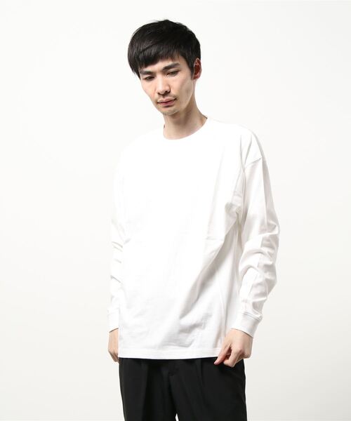 COTORICA(コトリカ)の「ORGANIC COTTON LONG SLEEVE T(Tシャツ/カットソー・メンズ・オフホワイト/ブラック/グレー・MEDIUM/LARGE)」の2枚目の写真
